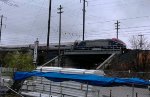 AMTK 9750 on a test train